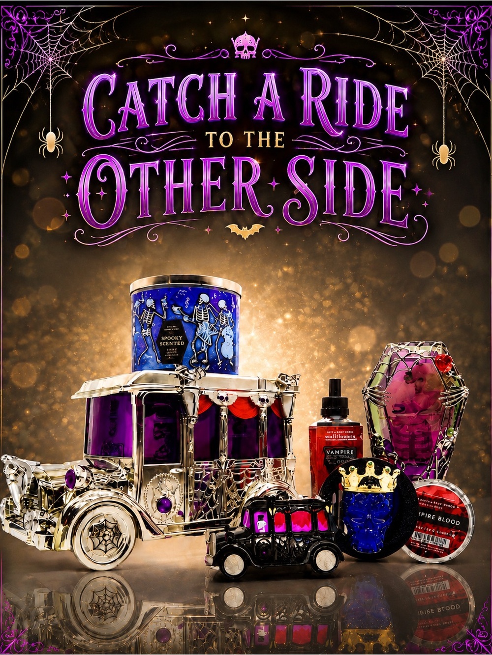 NEW BBW Catch a Ride to the Other Side 8-Pc Halloween Set Part 1 of 2